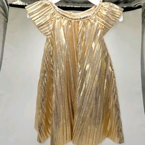 OshKosh B'Gosh Gold Lame Dress with Half Sweater